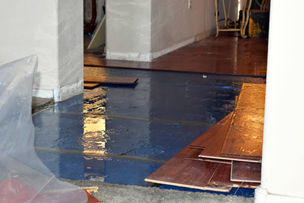 Professional Emergency Water Damage Restoration technician working in Greenfield, OH